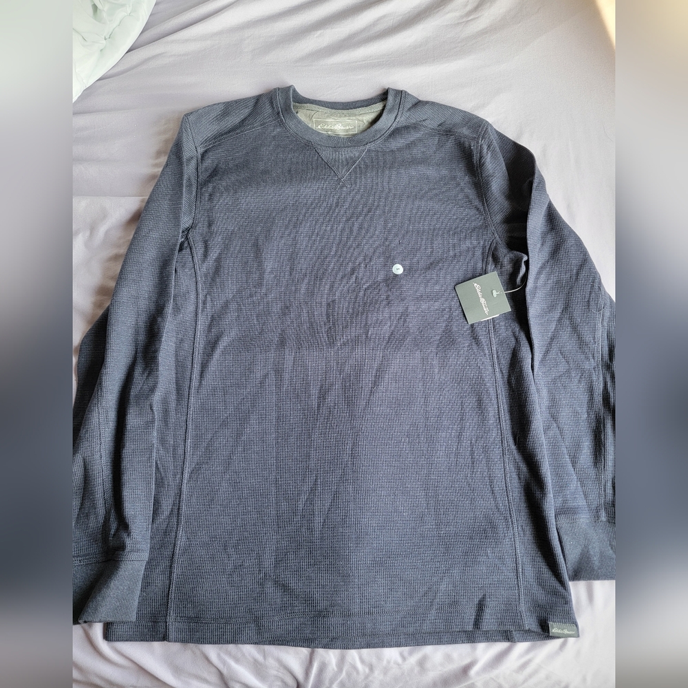 New with Tags! Eddie Bauer Thermal Crew Long Sleeve Top